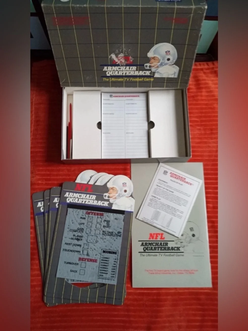 Vintage NFL Armchair Quarterback Football Game 1986